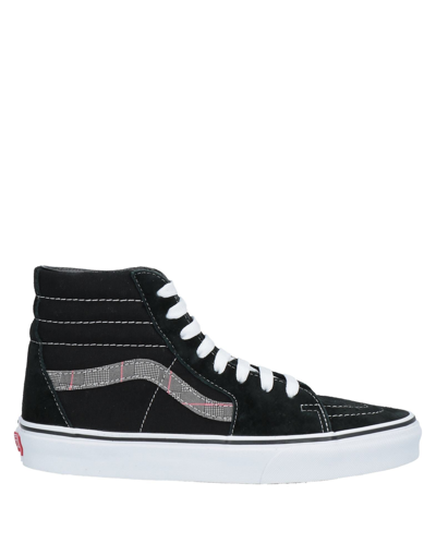 Shop Vans Woman Sneakers Black Size 10 Soft Leather, Textile Fibers