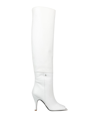 Shop Patrizia Pepe Woman Boot White Size 7 Soft Leather