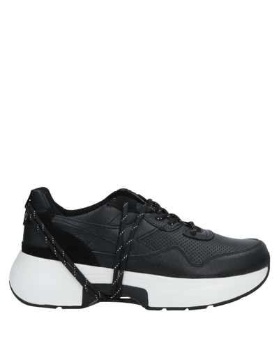 Shop Diadora Heritage Woman Sneakers Black Size 10.5 Soft Leather