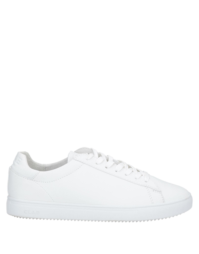 Shop Clae Man Sneakers White Size 10 Soft Leather