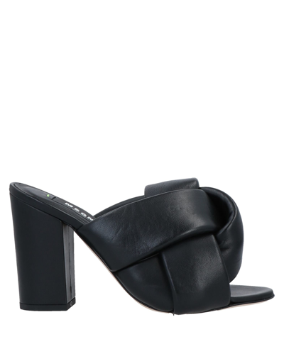 Shop Msgm Woman Sandals Black Size 10 Soft Leather