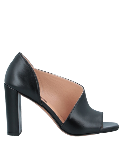 Shop Albano Woman Sandals Black Size 6 Soft Leather
