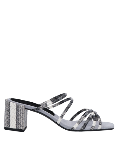 Shop Marian Woman Sandals Steel Grey Size 7 Soft Leather