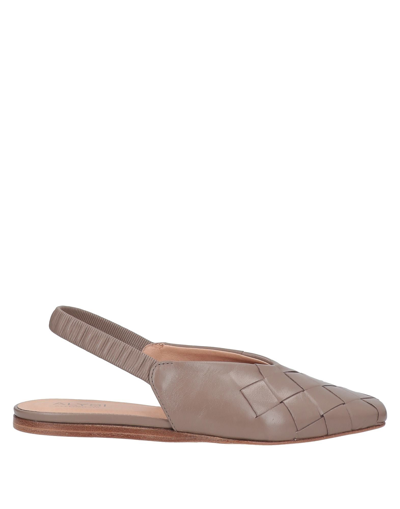 Shop Alysi Ballet Flats In Khaki