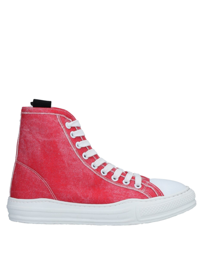 Shop Ovye' By Cristina Lucchi Woman Sneakers Red Size 8 Textile Fibers