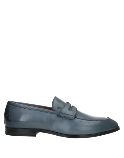 Shop Bally Loafers In Slate Blue