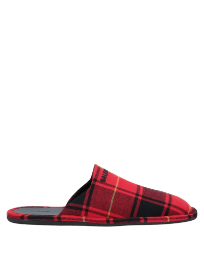 Shop Balenciaga Slippers In Red