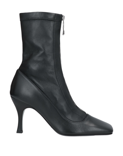 Shop Patrizia Pepe Woman Ankle Boots Black Size 9 Soft Leather