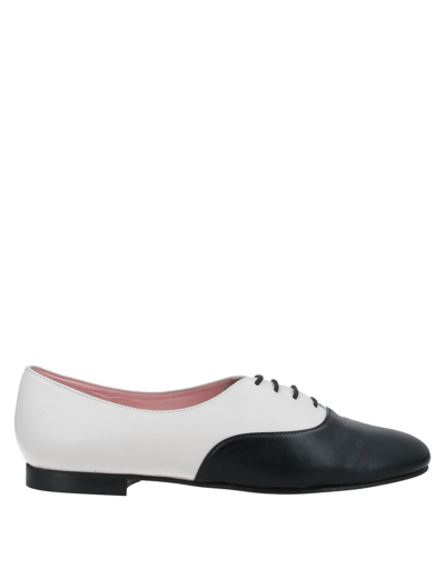 Shop Studio Pollini Woman Lace-up Shoes Black Size 5 Soft Leather