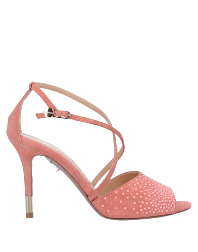 Shop A.testoni A. Testoni Woman Sandals Salmon Pink Size 7.5 Soft Leather