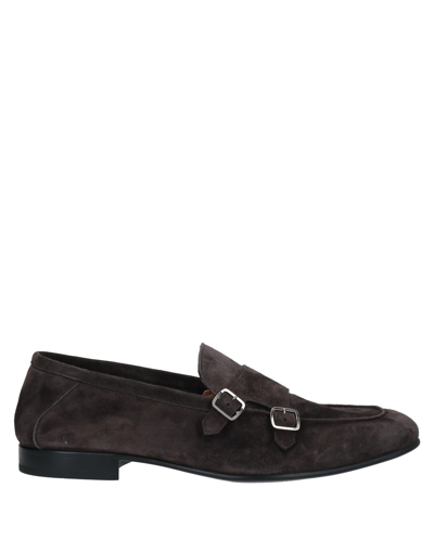 Shop Fabi Man Loafers Dark Brown Size 11 Leather