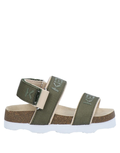 Shop Kenzo Sandals In Military Green