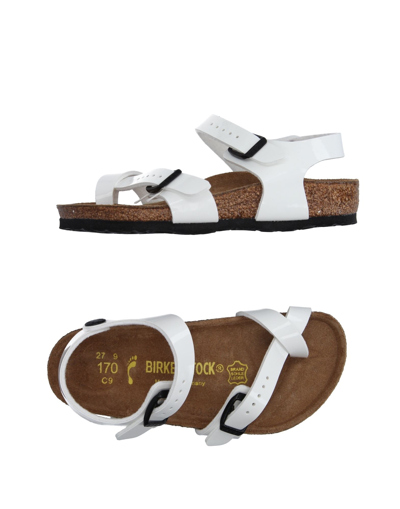 Shop Birkenstock Toe Strap Sandals In White
