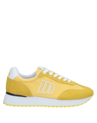 Shop Mtng Woman Sneakers Yellow Size 8 Textile Fibers