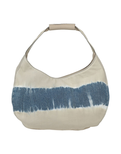 Shop Alberta Ferretti Woman Shoulder Bag Beige Size - Textile Fibers