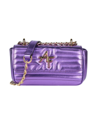 Shop Alberta Ferretti Woman Cross-body Bag Purple Size - Soft Leather