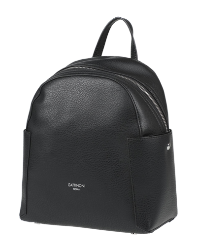Shop Gattinoni Backpacks In Black