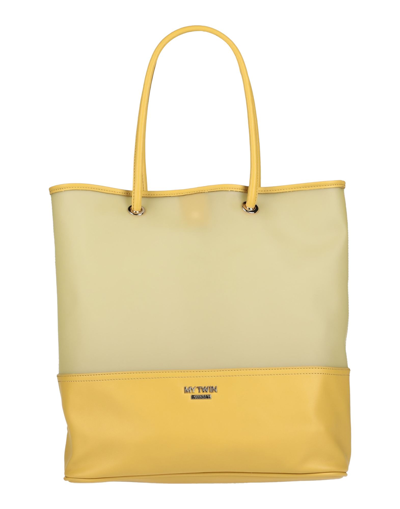 Shop My Twin Twinset Woman Handbag Yellow Size - Polyester, Polyurethane