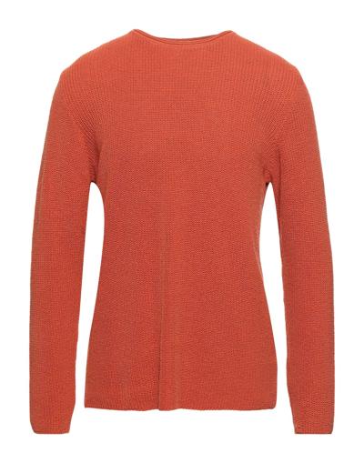 Shop Stilosophy Industry Stilosophy Man Sweater Orange Size S Acrylic, Cotton