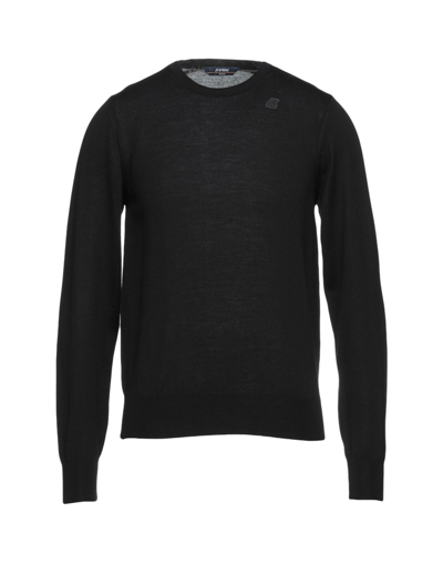 Shop K-way Sebastien Merino Man Sweater Black Size Xl Merino Wool