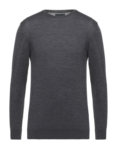 Shop Daniele Fiesoli Man Sweater Steel Grey Size L Merino Wool