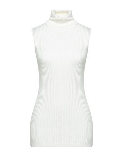 Shop Jacob Cohёn Woman Turtleneck Ivory Size S Viscose, Polyamide, Virgin Wool, Cashmere In White