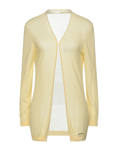 Shop Frankie Morello Woman Cardigan Yellow Size M Viscose, Polyamide