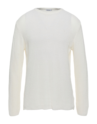 Shop Stilosophy Industry Stilosophy Man Sweater Ivory Size Xxl Acrylic, Cotton In White