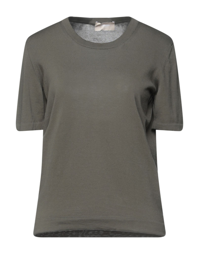 Shop Drumohr Woman Sweater Military Green Size L Cotton