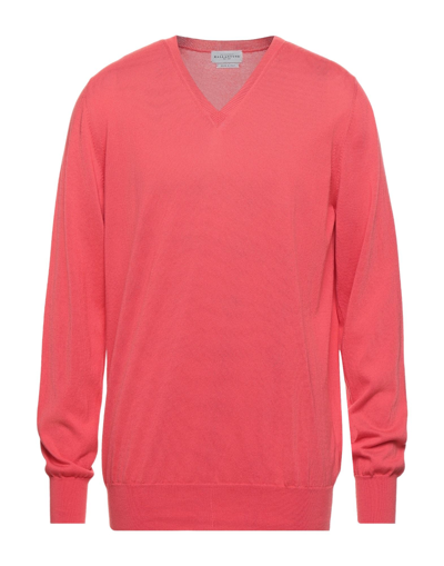 Shop Ballantyne Man Sweater Coral Size 44 Cotton In Red