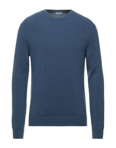 Shop Malo Sweaters In Slate Blue