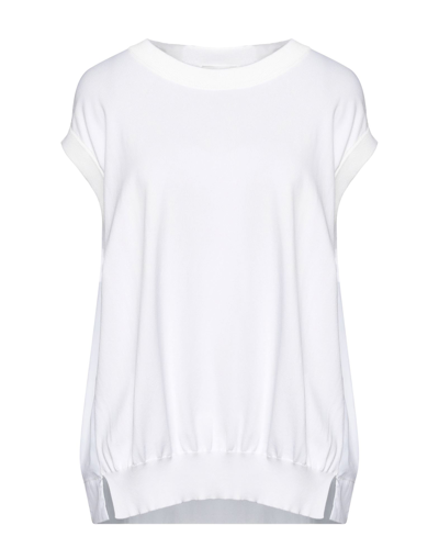 Shop Liviana Conti Woman Sweater White Size 4 Viscose, Polyamide, Cotton, Elastane