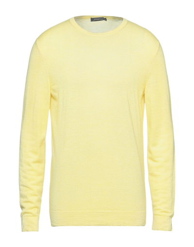 Shop Ermenegildo Zegna Zegna Man Sweater Yellow Size 46 Cashmere, Silk, Linen