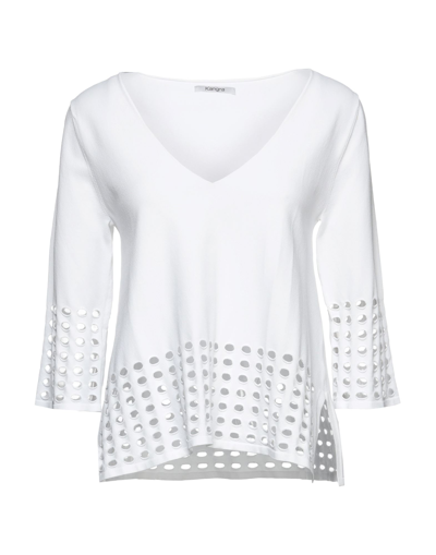 Shop Kangra Cashmere Woman Sweater White Size 10 Viscose, Polyester