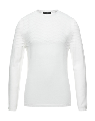 Shop Daniele Fiesoli Man Sweater White Size S Viscose, Polyamide