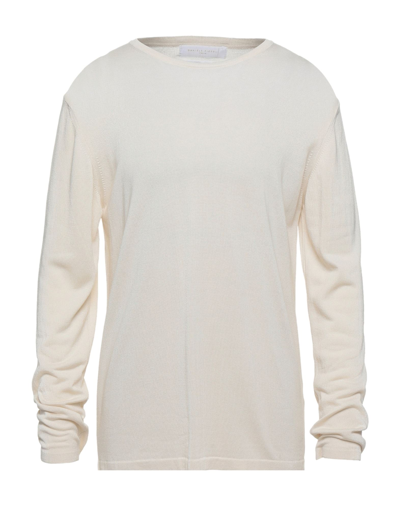 Shop Daniele Fiesoli Man Sweater Ivory Size Xxl Mulberry Silk In White