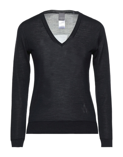 Shop Lorena Antoniazzi Sweaters In Dark Blue