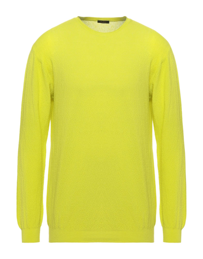 Shop Ne Pas Man Sweater Acid Green Size Xl Cotton