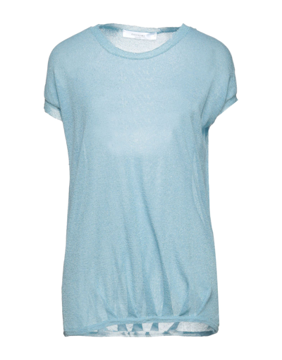 Shop Anonyme Designers Woman Sweater Sky Blue Size 4 Viscose, Lurex, Polyamide