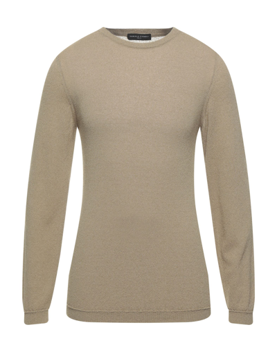 Shop Daniele Fiesoli Man Sweater Khaki Size Xxl Viscose, Polyamide In Beige
