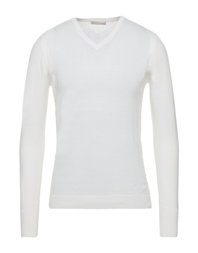 Shop Sseinse Man Sweater Ivory Size 3xl Cotton In White