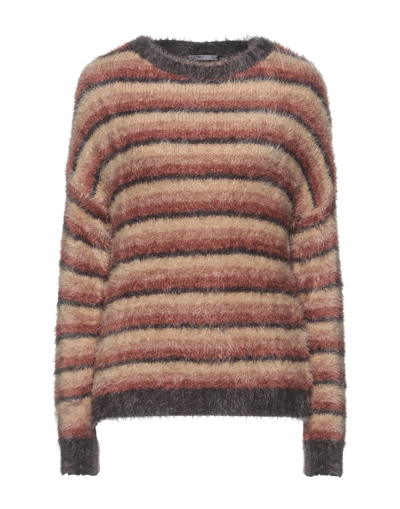 Shop Amelie Rêveur Woman Sweater Camel Size M/l Polyamide In Beige