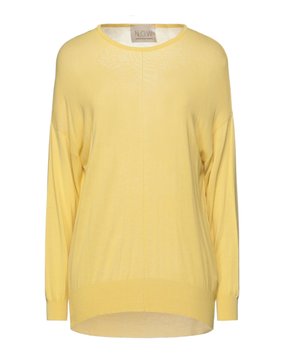 Shop N.o.w. Andrea Rosati Cashmere N. O.w. Andrea Rosati Cashmere Woman Sweater Ocher Size M Viscose In Yellow