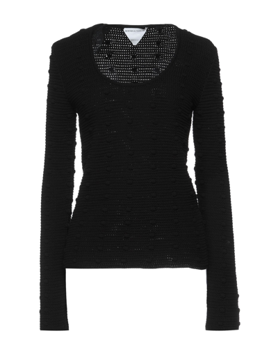 Shop Bottega Veneta Woman Sweater Black Size L Cotton, Polyamide, Elastane
