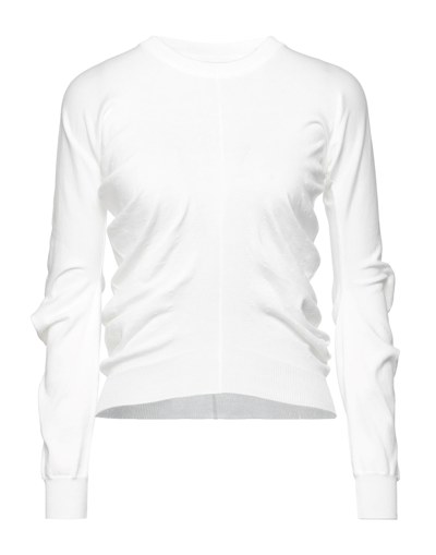 Shop Maison Margiela Woman Sweater White Size M Cotton