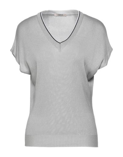 Shop Tsd12 Woman Sweater Grey Size L Viscose, Acrylic