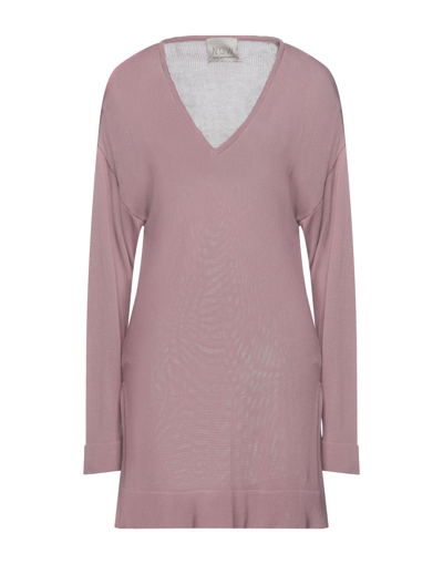 Shop N.o.w. Andrea Rosati Cashmere N. O.w. Andrea Rosati Cashmere Woman Sweater Pastel Pink Size M Viscose
