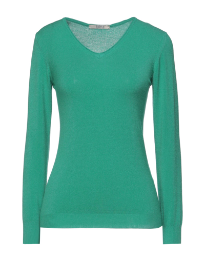 Shop Tsd12 Woman Sweater Green Size S Modal, Acrylic, Polyamide