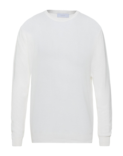 Shop Diktat Man Sweater White Size Xxl Cotton