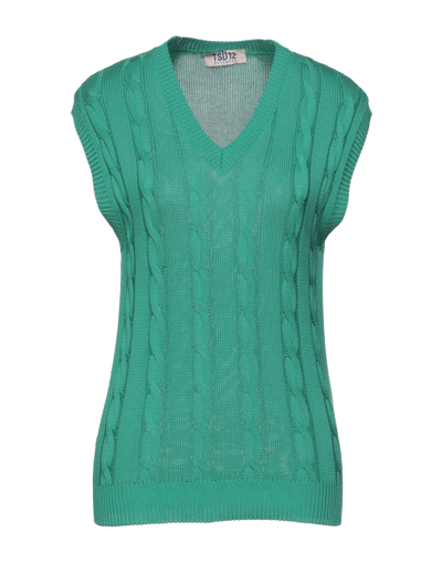 Shop Tsd12 Woman Sweater Green Size Xl Viscose, Acrylic
